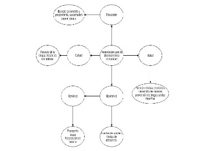 Esquema de las
necesidades de la comunidad observadas por estudiantes. 